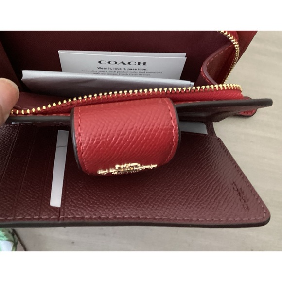 NWT Coach Mini Rowan Crossbody Bag & Matching Wallet Set - Red - Picture 6 of 16